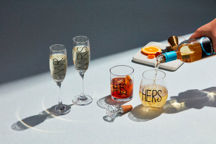 His & Hers Glass & Stopper Set - Madison's Niche