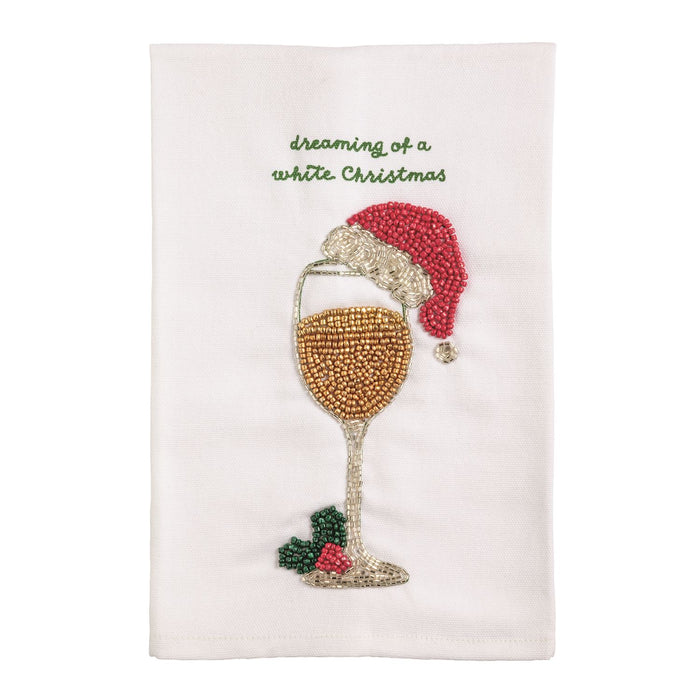 Holiday Bar Beaded Towel