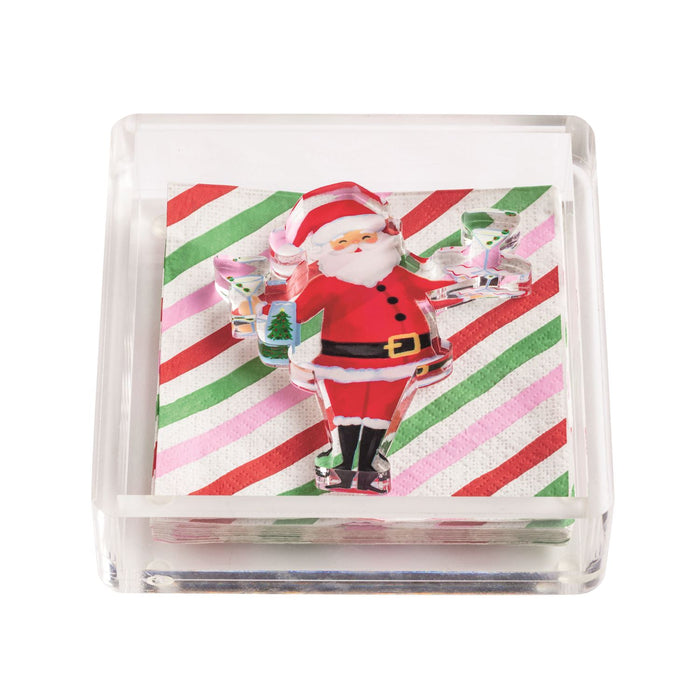 Holiday Bar Napkin Caddy Set