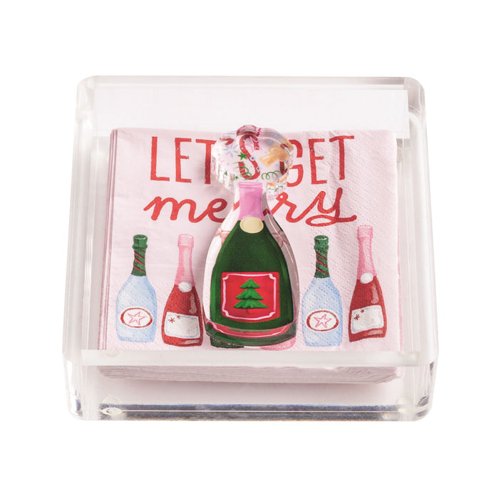Holiday Bar Napkin Caddy Set
