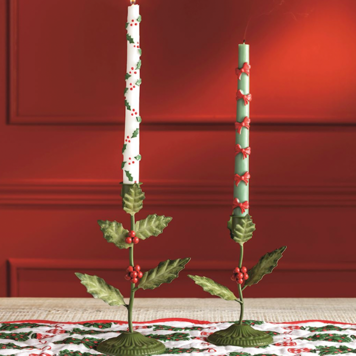 Holly Candlestick Holder