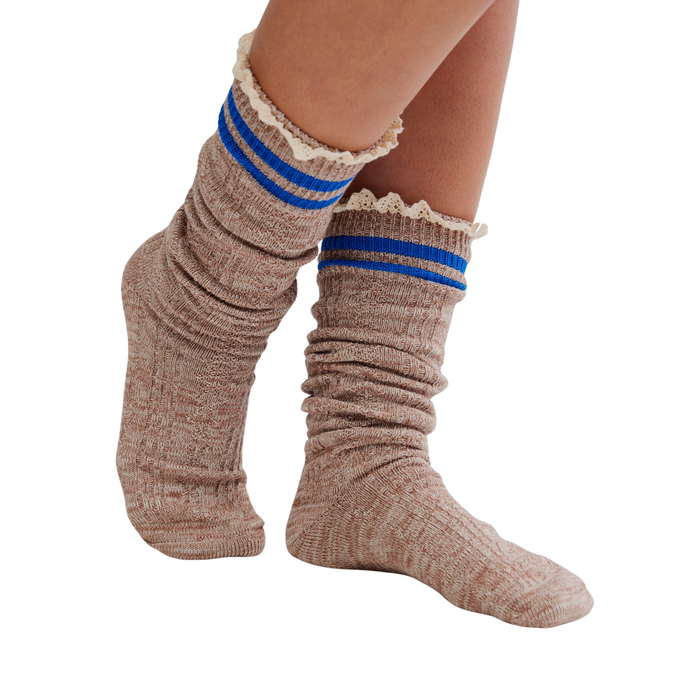 Homecoming Knee High Socks in Ivory