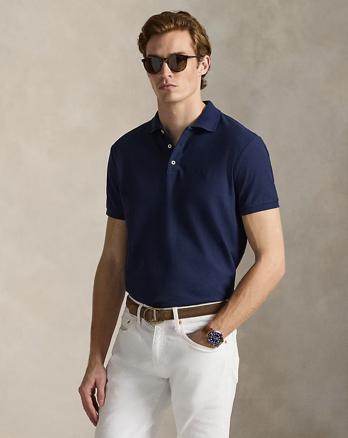 Honeycomb Polo in Cruise Navy - Madison's Niche