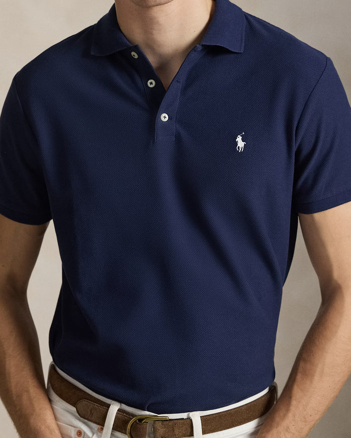 Honeycomb Polo in Cruise Navy - Madison's Niche