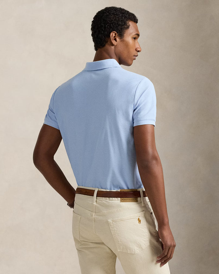 Honeycomb Polo in Office Blue - Madison's Niche