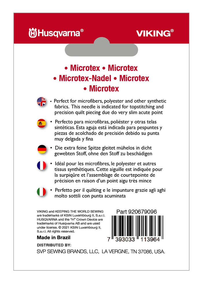HUSQVARNA® VIKING® Microtex Needles Size 90/14  5-Pack -- Product Image