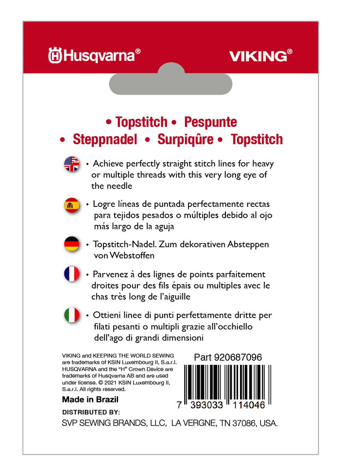 HUSQVARNA® VIKING® Topstitch Needles Size 100/16 5-Pack -- Product Image