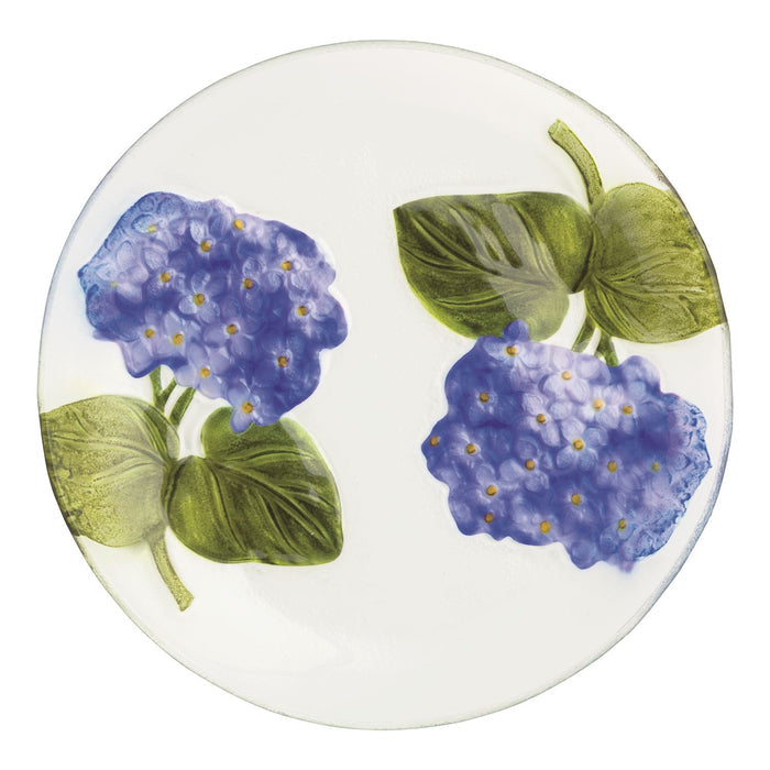 Hydrangea Glass Plate - Madison's Niche