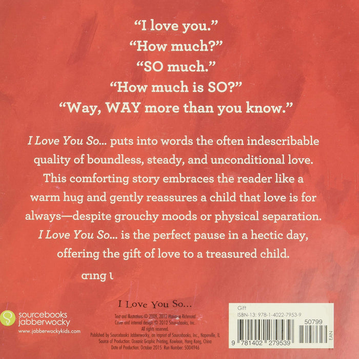 "I Love You So..." Book - Madison's Niche