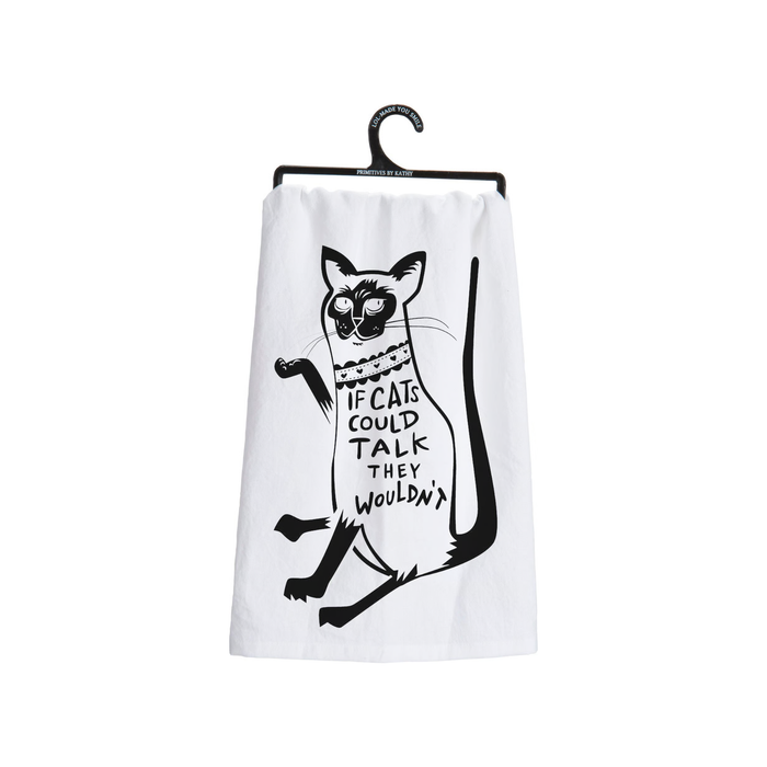 If Cats Could Talk Towel - Madison's Niche