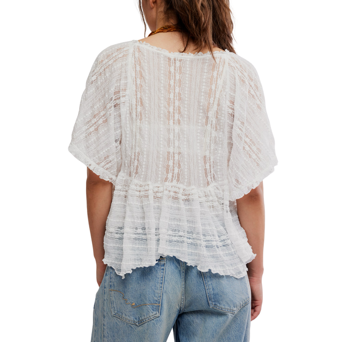 In Your Dreams Lace Top in Ivory