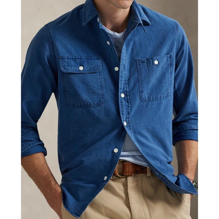 Indigo Dungaree Workshirt - Madison's Niche