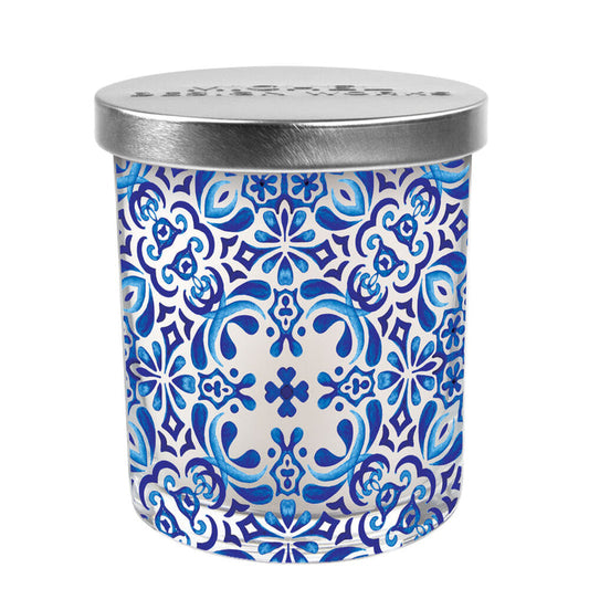 Indigo Seas Glass Candle - Madison's Niche