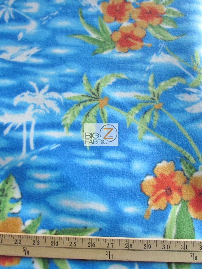 Island Palm Trees Fleece Fabric