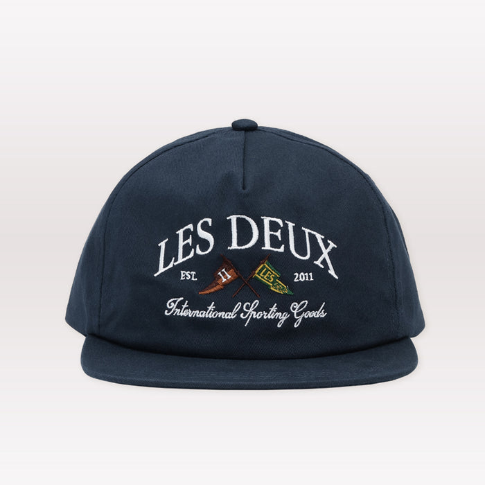 Ivy League Organic Letterman Cap - Navy