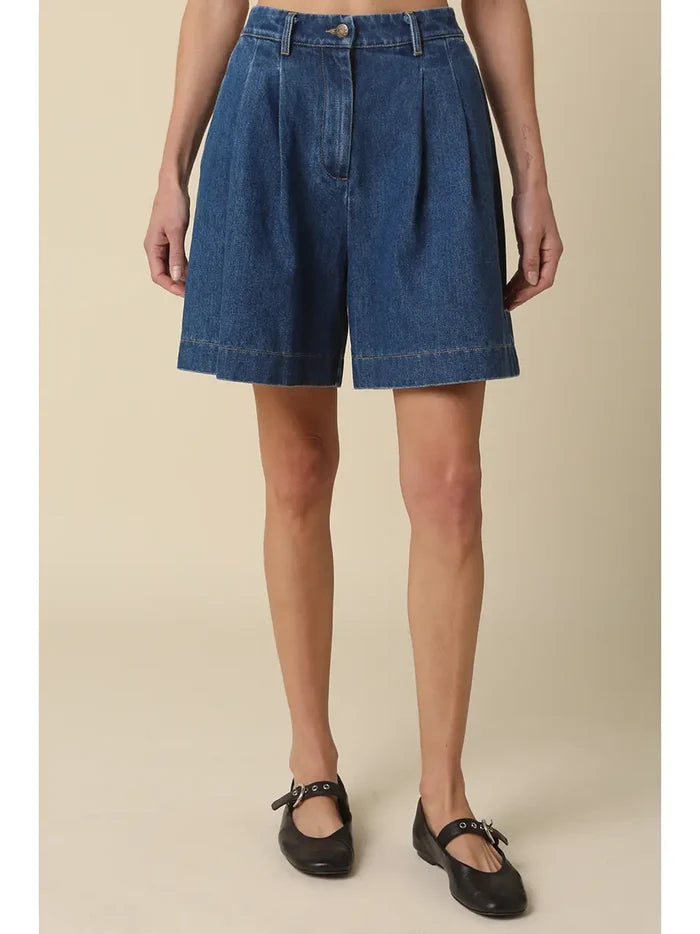 Jade Denim Bermuda Shorts - Madison's Niche