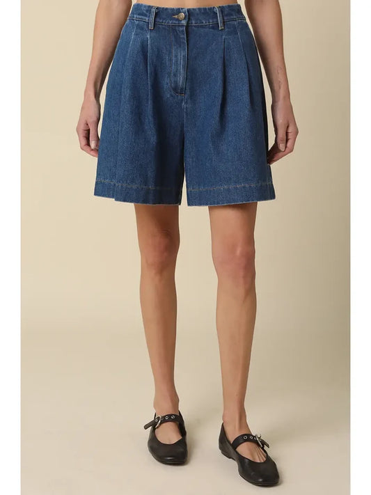 Jade Denim Bermuda Shorts - Madison's Niche