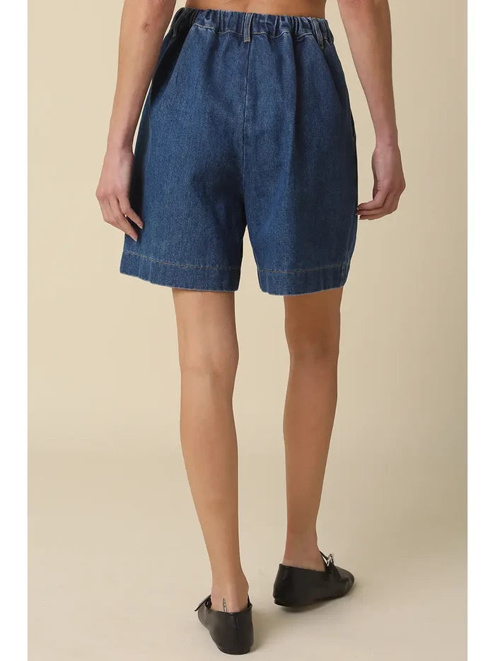 Jade Denim Bermuda Shorts - Madison's Niche