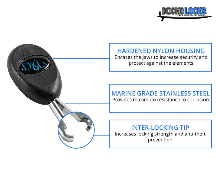 Jaws Paddleboard & Surfboard Anti-Theft Security Lock