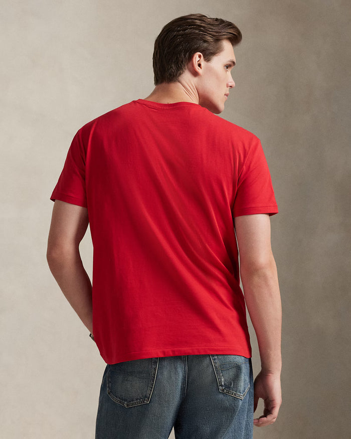 Jersey Crewneck T-Shirt in Red - Madison's Niche