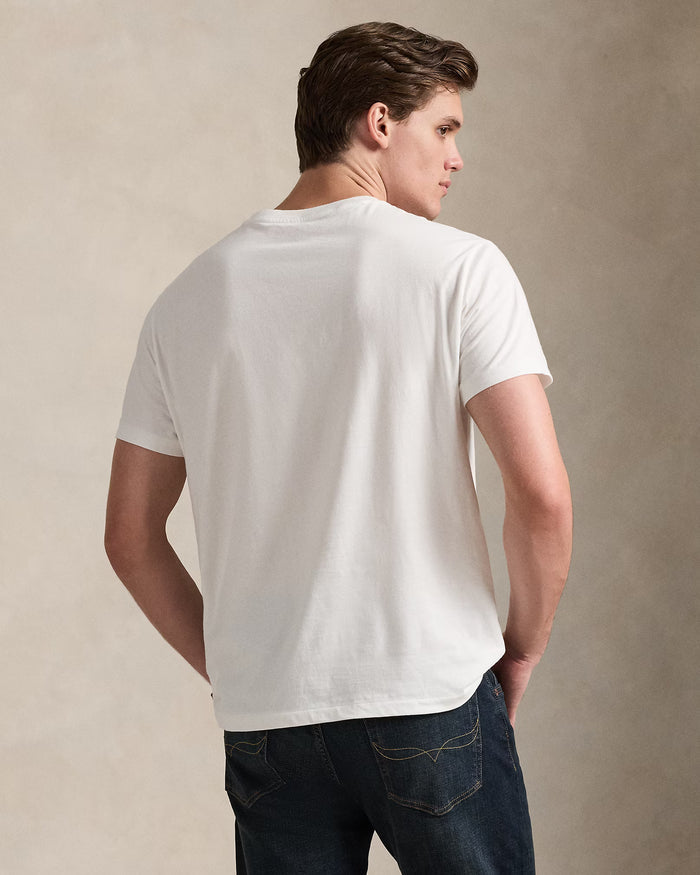 Jersey Crewneck T-Shirt in White - Madison's Niche
