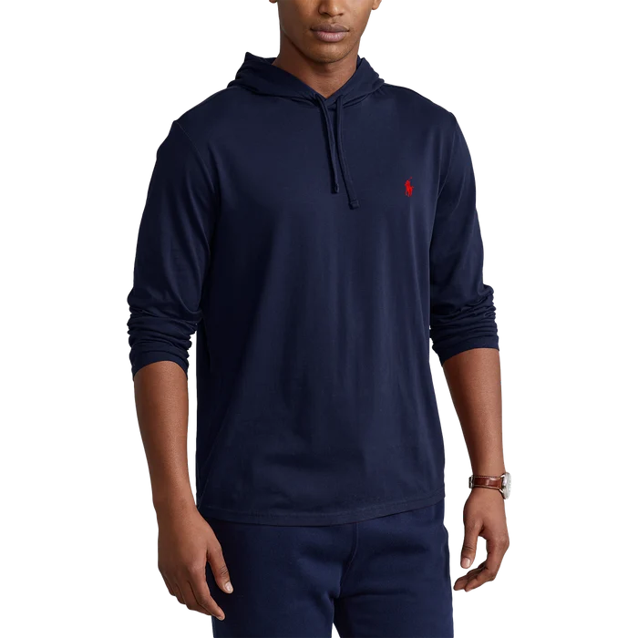 Jersey Hooded T-Shirt in Ink - Madison's Niche