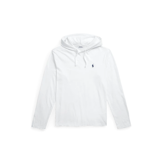 Jersey Hooded T-Shirt in White - Madison's Niche