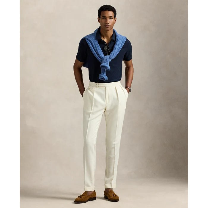 Johnny Collar Polo in Aviator Navy - Madison's Niche