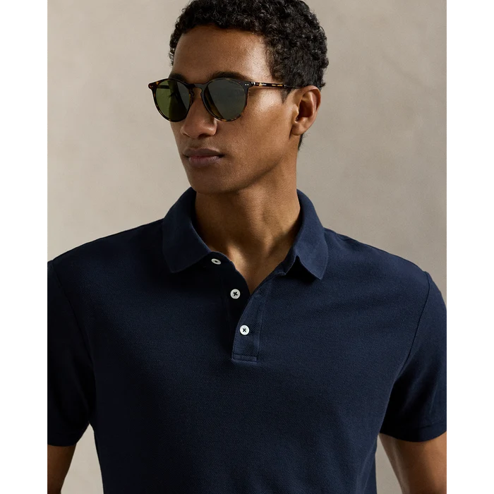 Johnny Collar Polo in Aviator Navy - Madison's Niche
