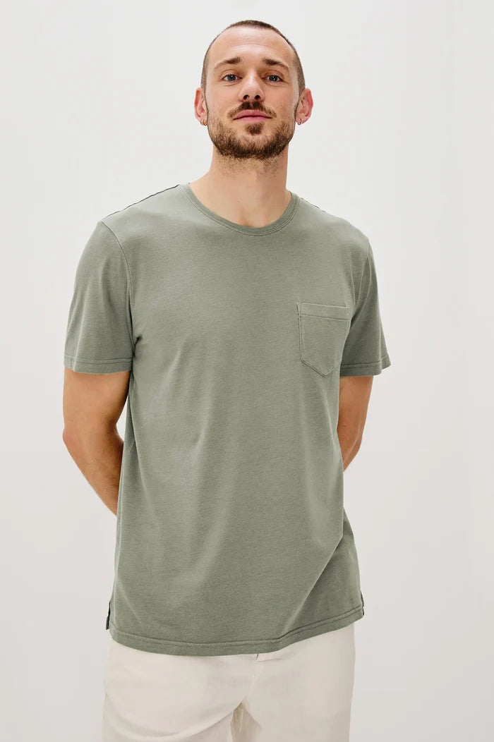 Johnny Tee In Olive - Madison's Niche