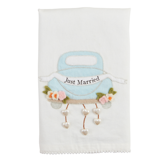 Just Married Wedding Towel - Madison's Niche