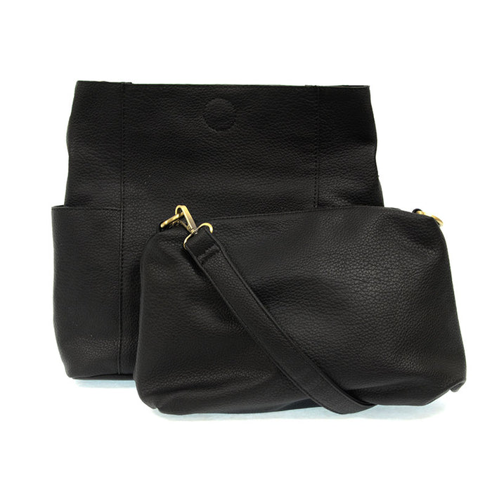 Kayleigh Bucket Bag in Black - Madison's Niche
