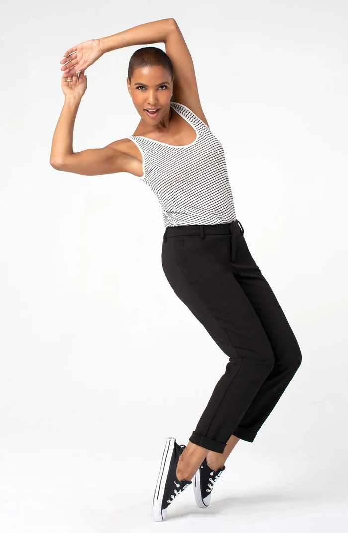 Kelsey Knit Trouser in Black - Madison's Niche