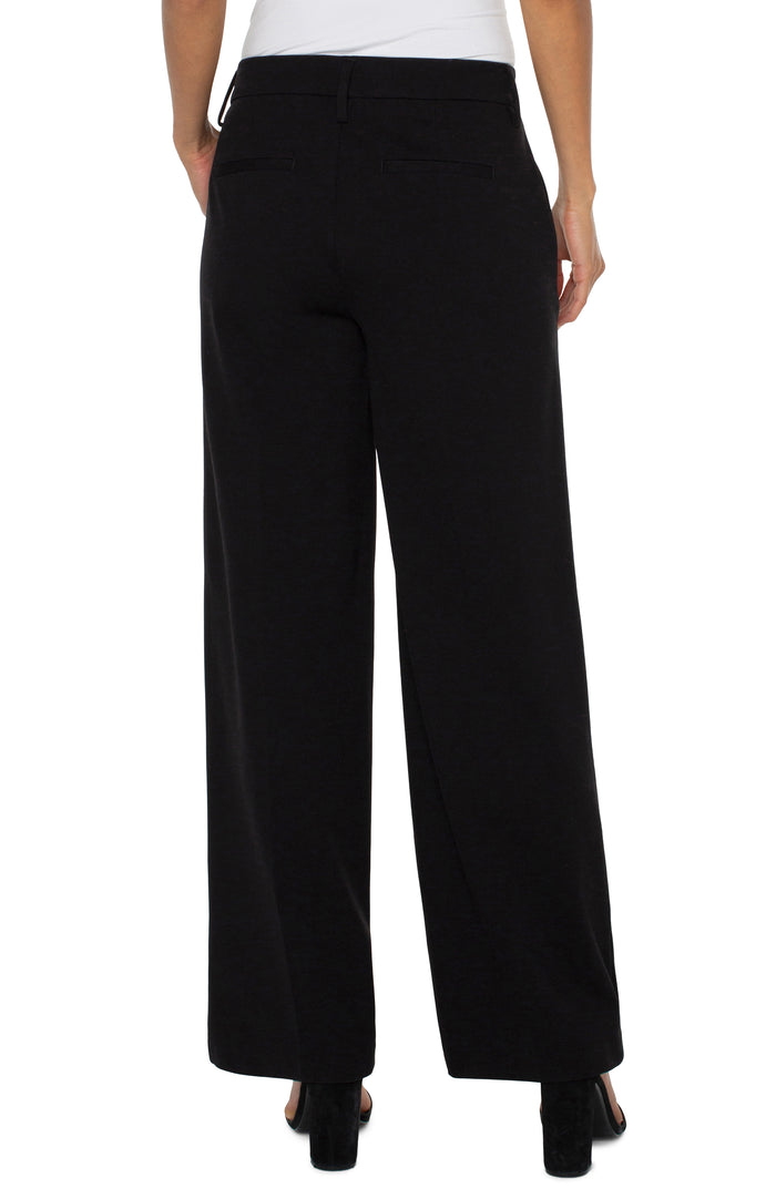 Kelsey Wide Leg Trouser in Black - Madison's Niche