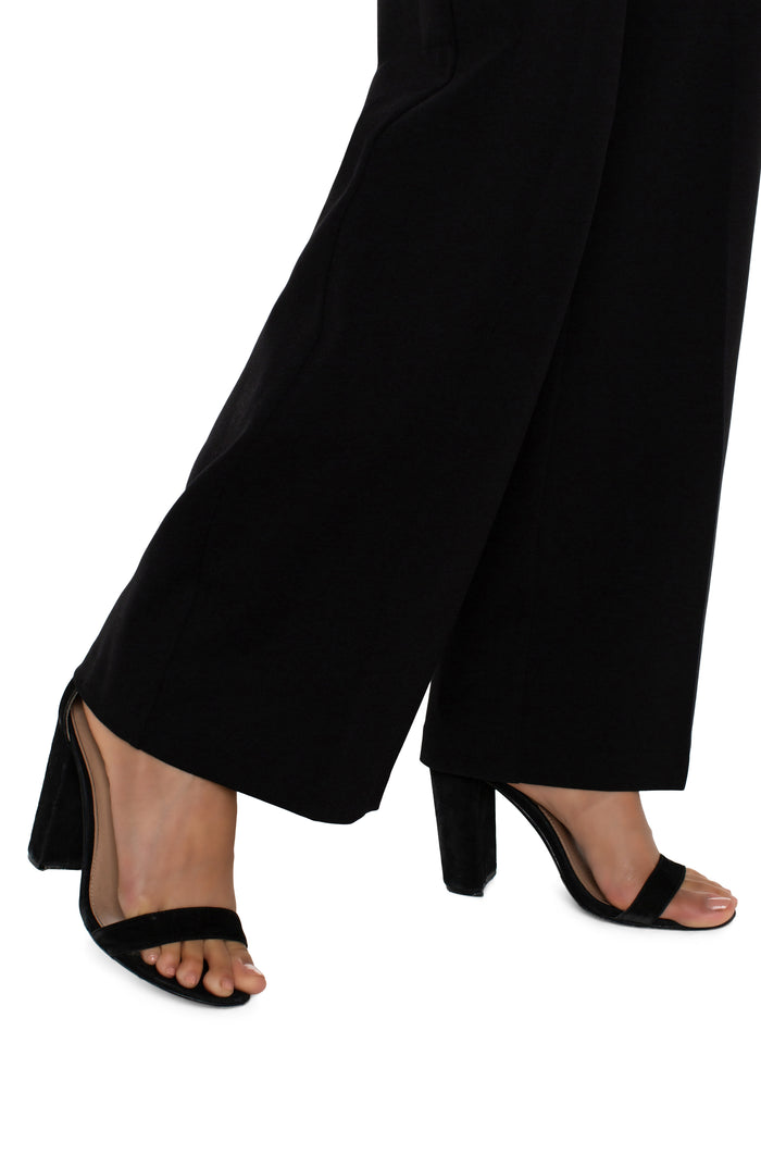 Kelsey Wide Leg Trouser in Black - Madison's Niche