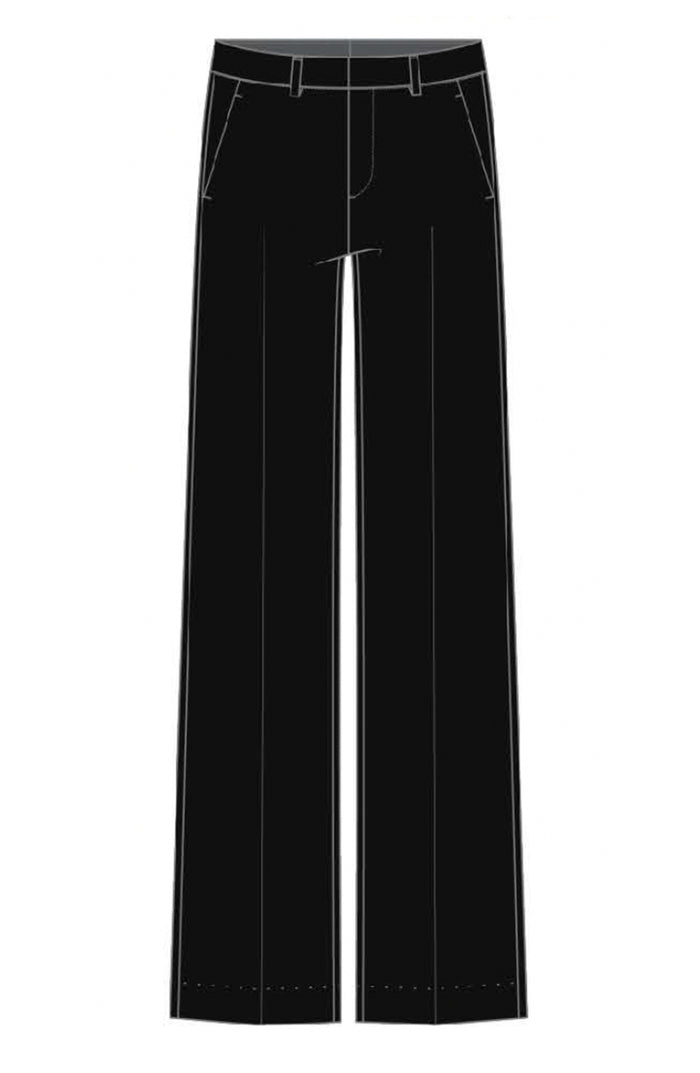 Kelsey Wide Leg Trouser in Black - Madison's Niche
