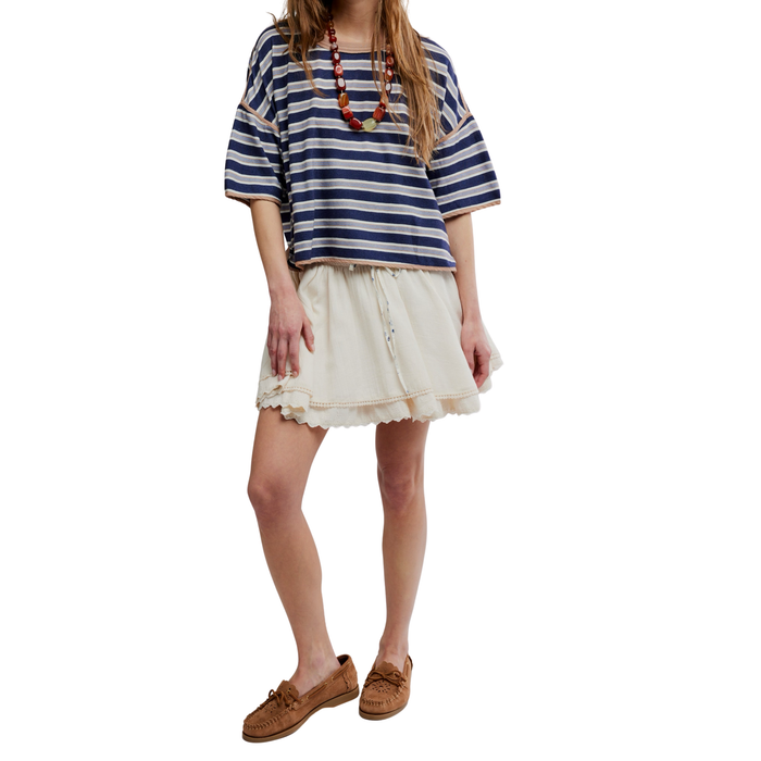 Lady Tulip Mini Skirt in Tea - Madison's Niche