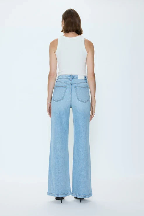 Lana High Rise Ultra Wide Leg Jeans in Perspective - Madison's Niche