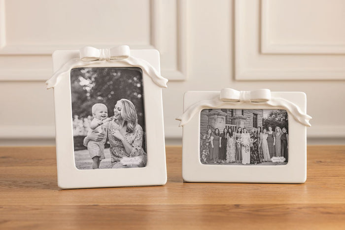 Large Bow Ceramic Frame - Madison's Niche