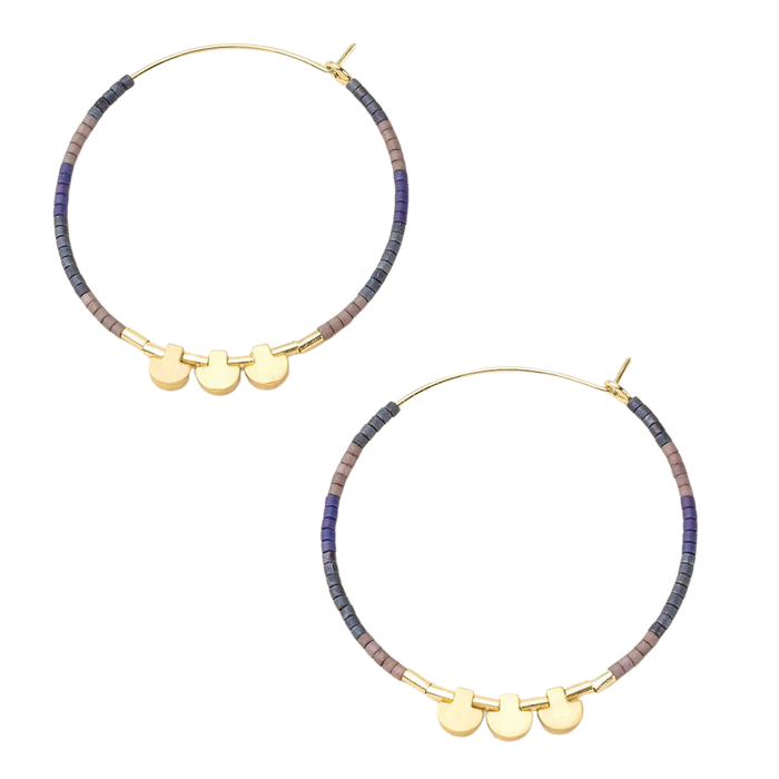 Large Chromacolor Hoops in Dark Multi - Madison's Niche
