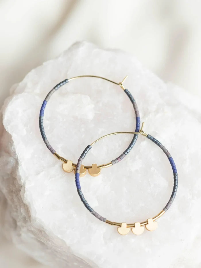 Large Chromacolor Hoops in Dark Multi - Madison's Niche
