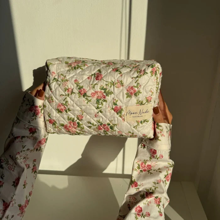 Large Makeup Bag- Roze - Madison's Niche