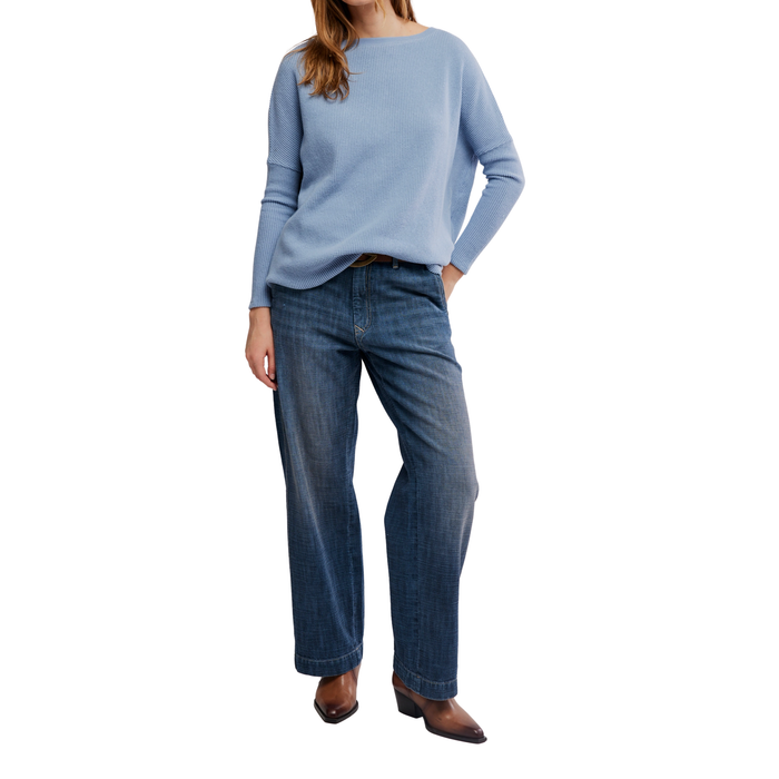 Latte Blues Thermal Solid in Autumn Sky
