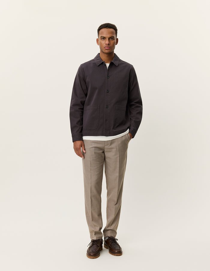 Layton Cotton Overshirt - Licorice