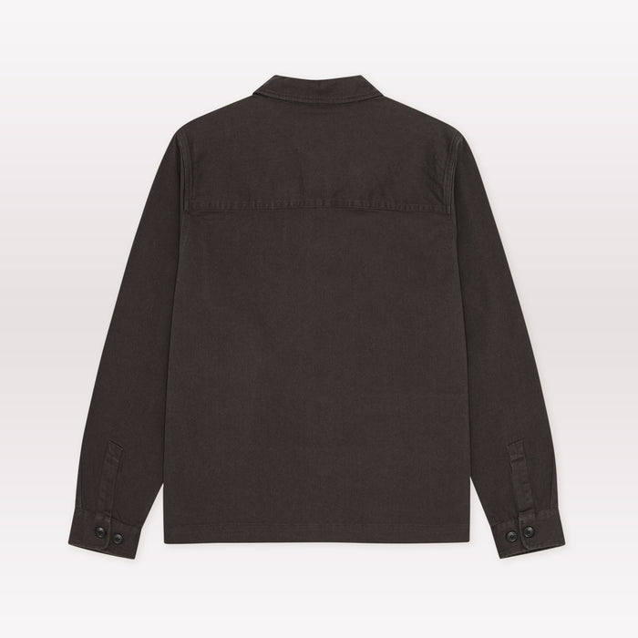 Layton Cotton Overshirt - Licorice