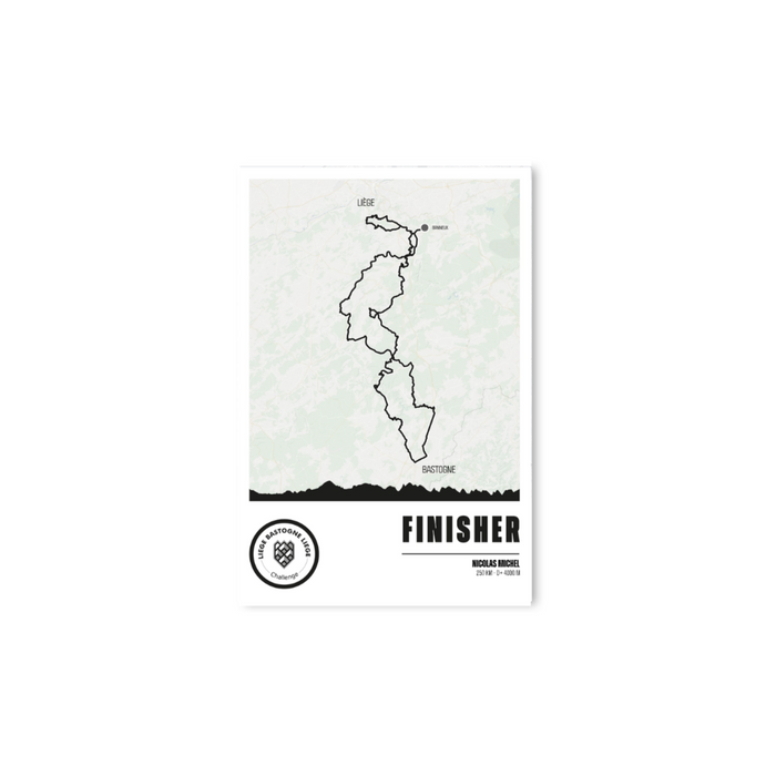 LBL Challenge - Finisher poster - 30x45 cm
