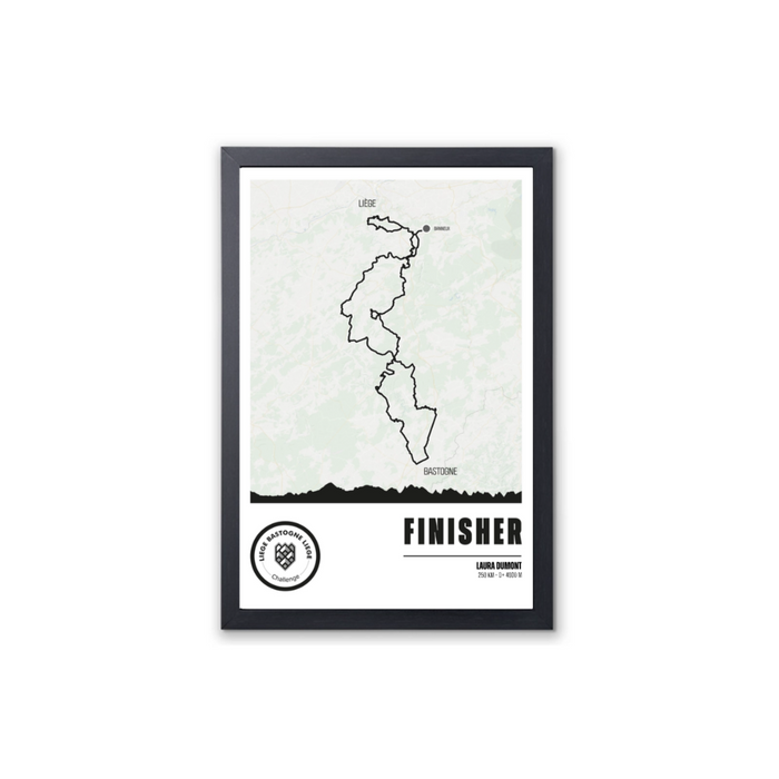 LBL Challenge - Framed finisher poster - 30x45 cm