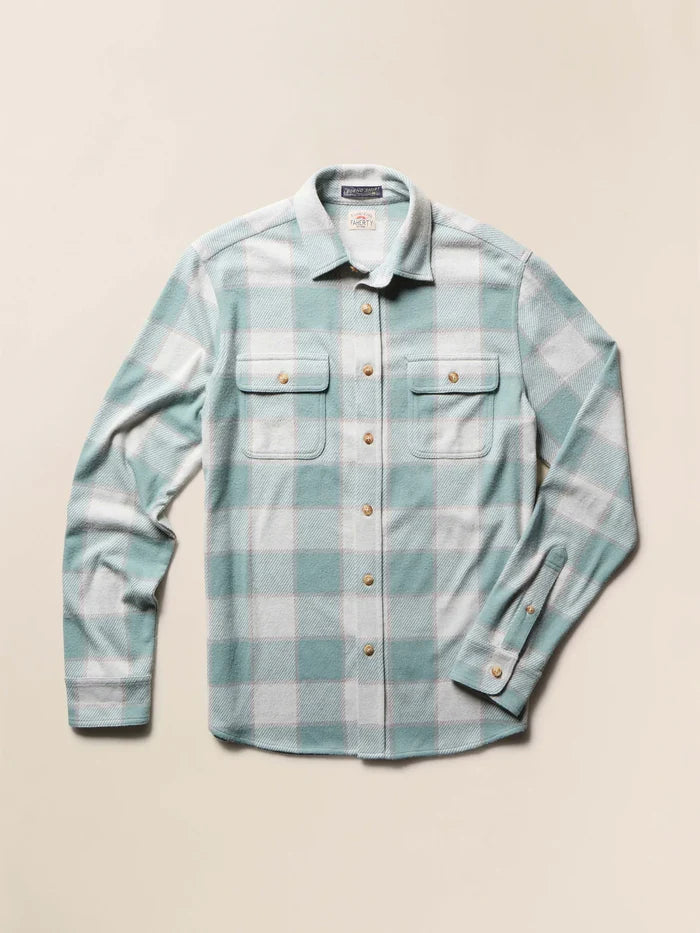 Legend Sweater Shirt in Sage Plaid - Madison's Niche