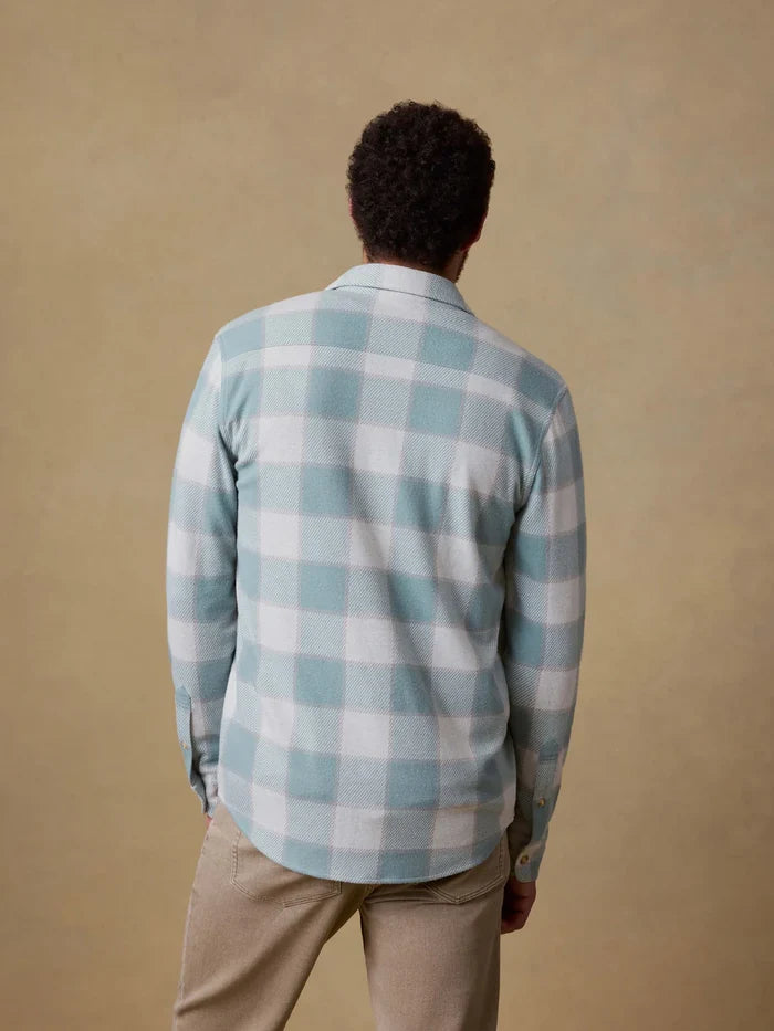 Legend Sweater Shirt in Sage Plaid - Madison's Niche
