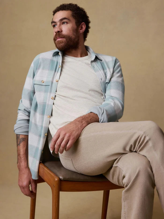 Legend Sweater Shirt in Sage Plaid - Madison's Niche